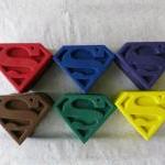 Superman Or Supergirl Emblem Crayon Set Of 8