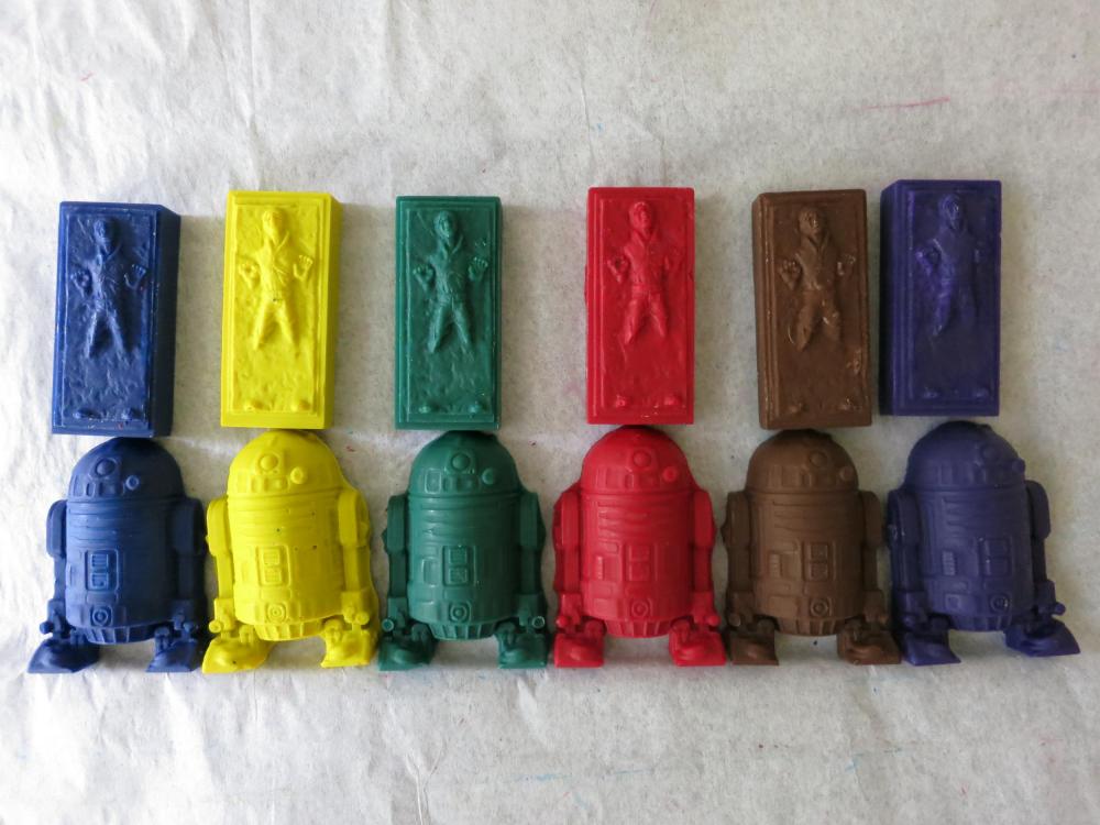 R2d2 And Han Solo Crayon Set Of 12